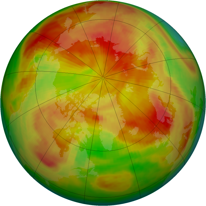 Arctic ozone map for 30 April 1979